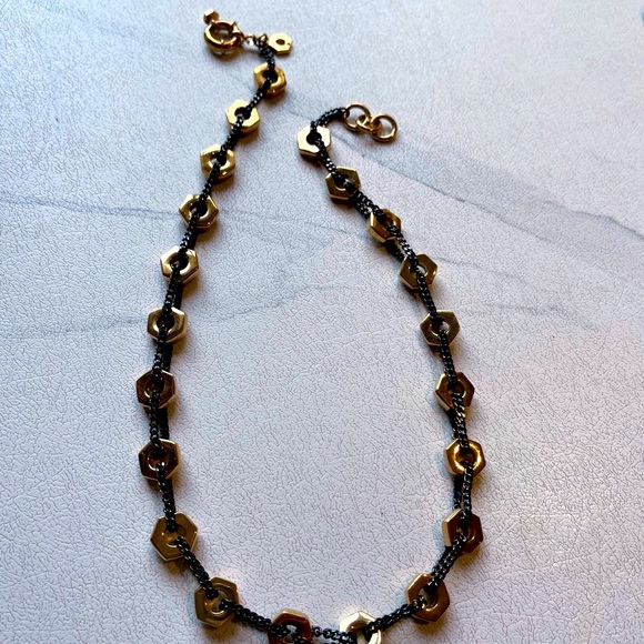 Marc by Marc Jacobs Bolts Bib Necklace - Picture 2 of 7